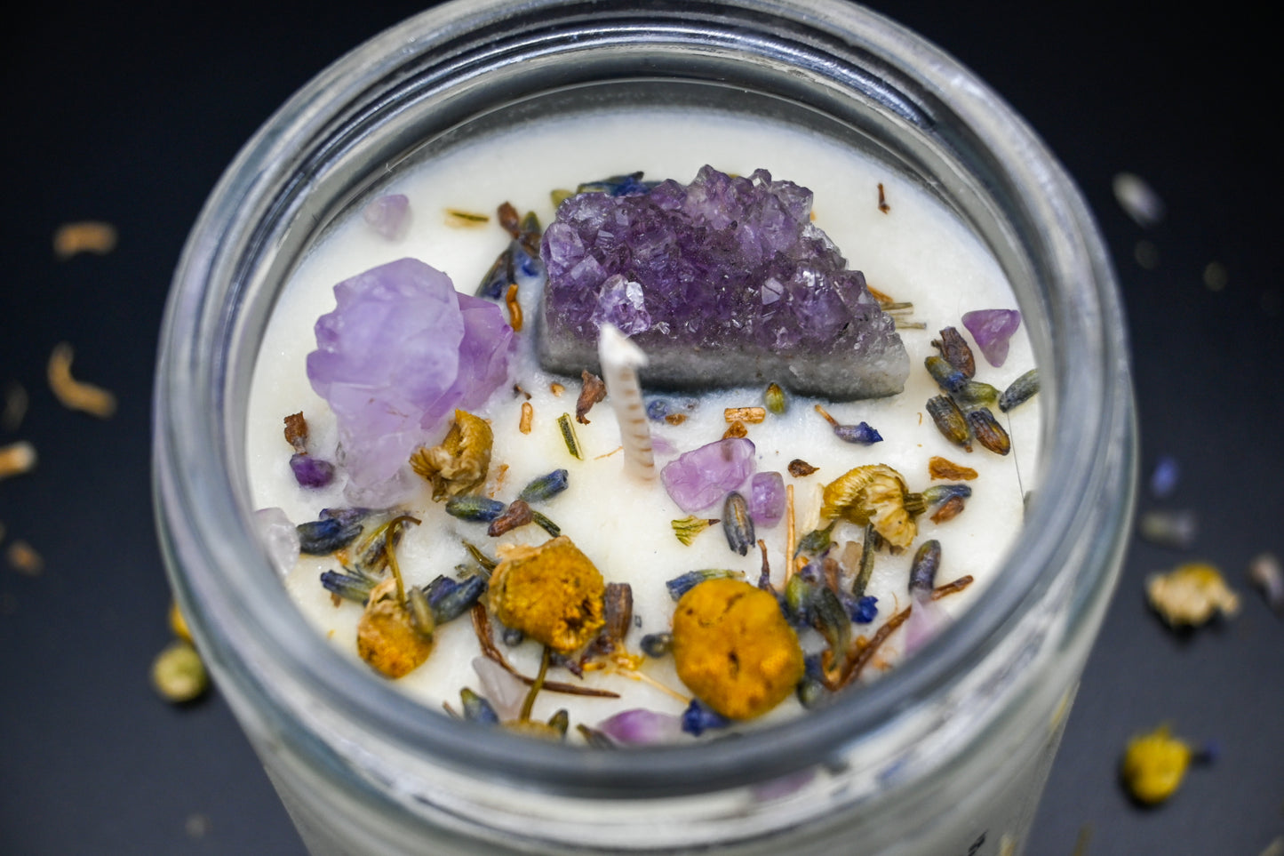 Sleep and Relaxation Intention Candle: Lavender Chamomile