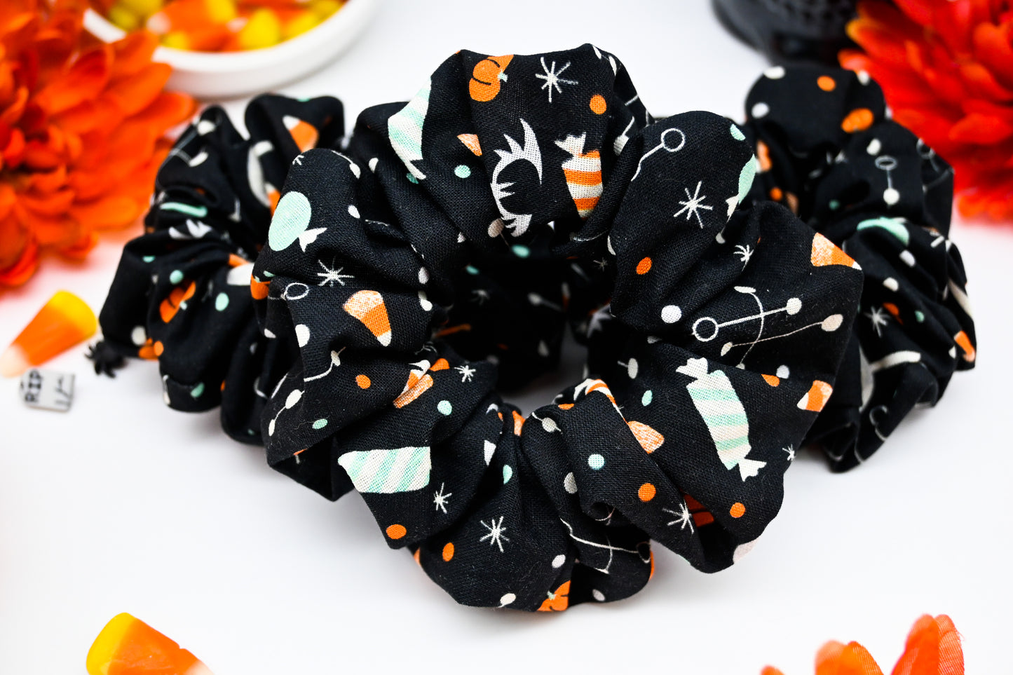 Atomic Halloween Scrunchie (Black)