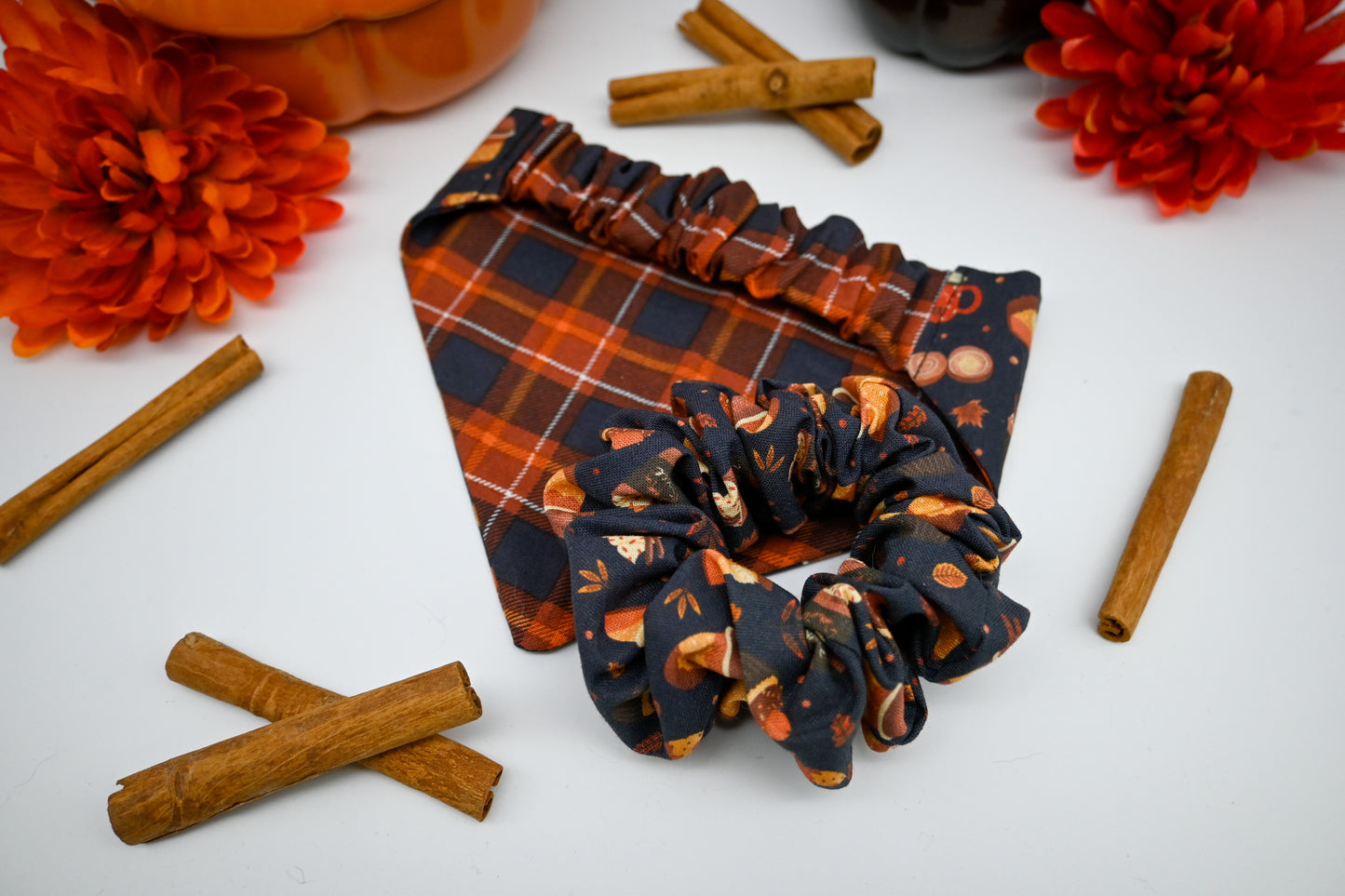 Reversible Pet Bandana - Pumpkin Spice Lovers