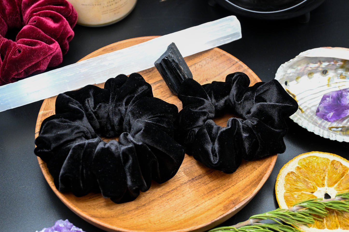 Black Velvet Scrunchie