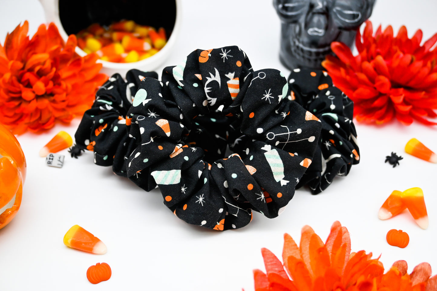 Atomic Halloween Scrunchie (Black)