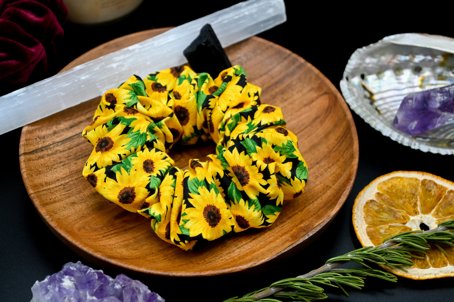 Sunflower Scrunchie