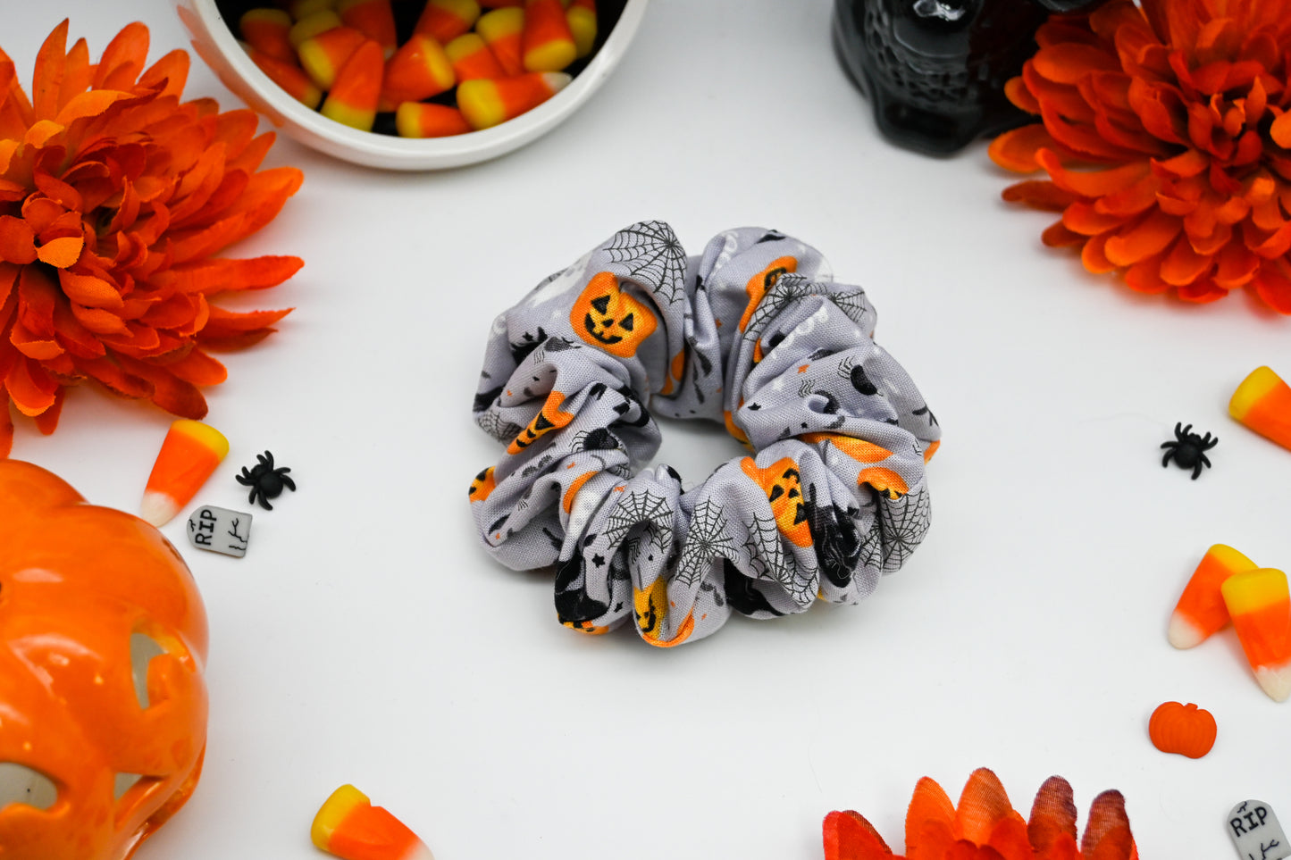 Classic Pastel Purple Halloween Scrunchie