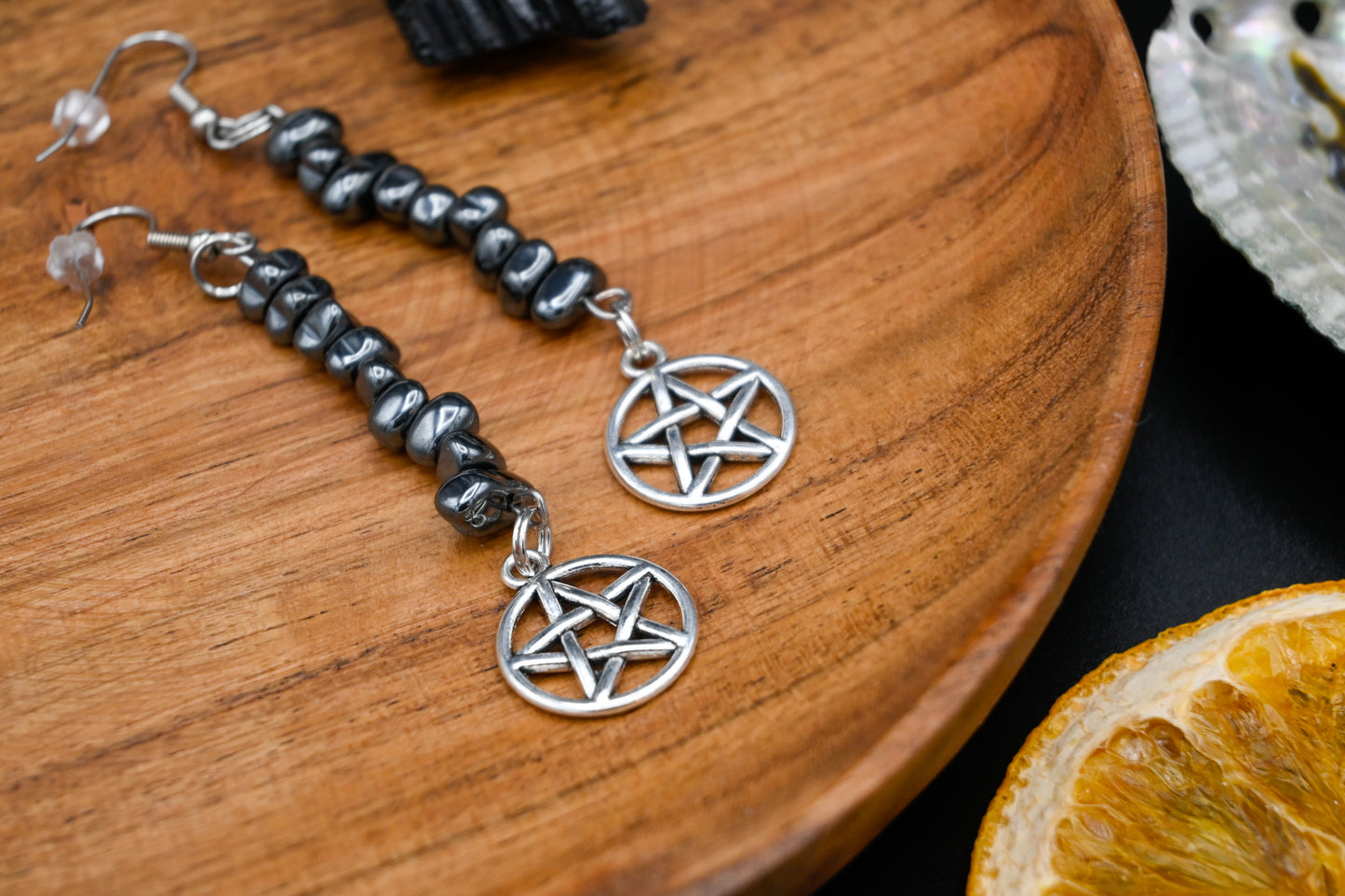 Crystal Pentacle Earrings