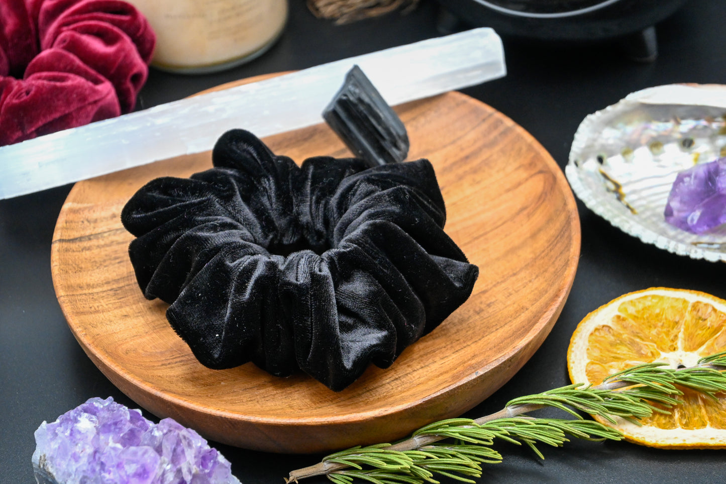 Black Velvet Scrunchie