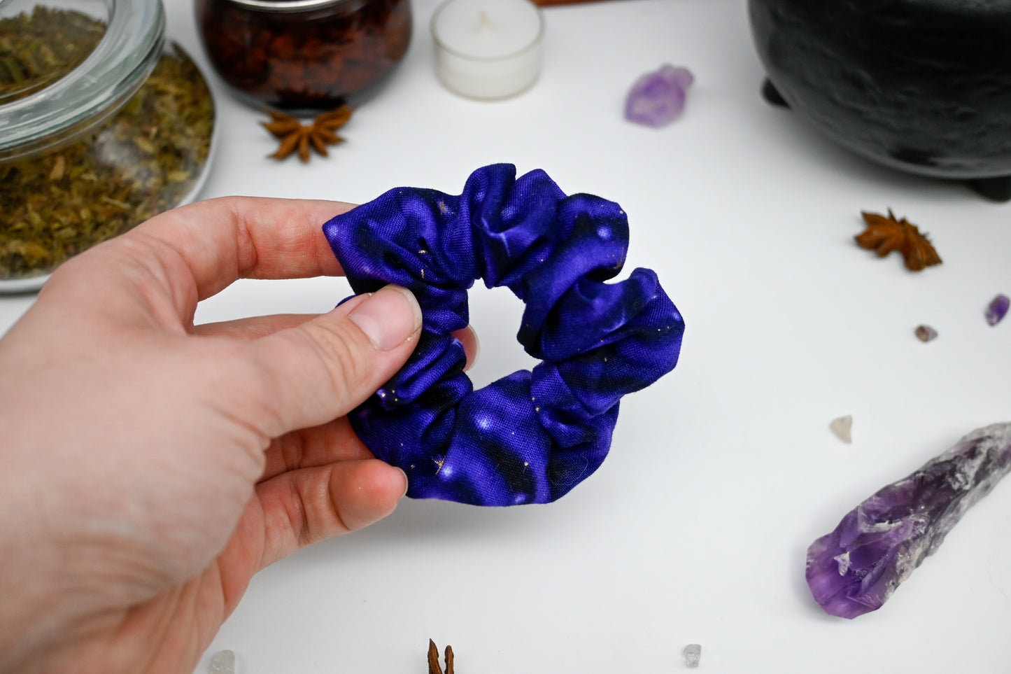 Purple Magic Scrunchie