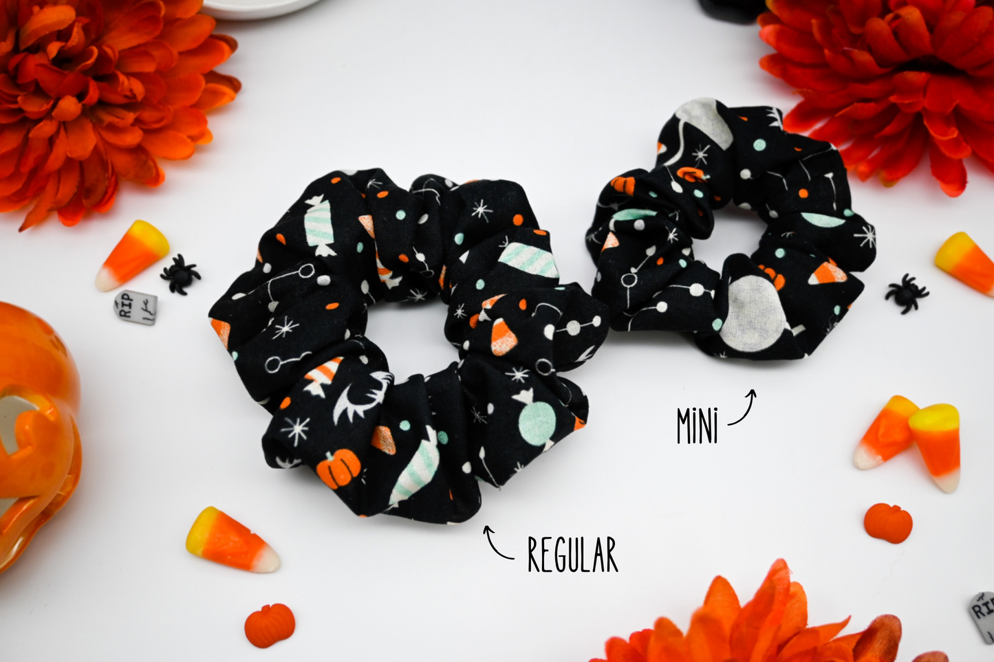 Atomic Halloween Scrunchie (Black)