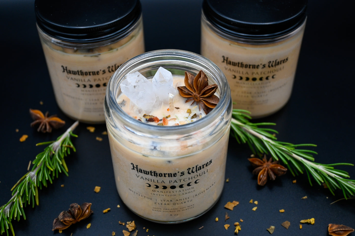 Manifestation Intention Candle: Vanilla Patchouli