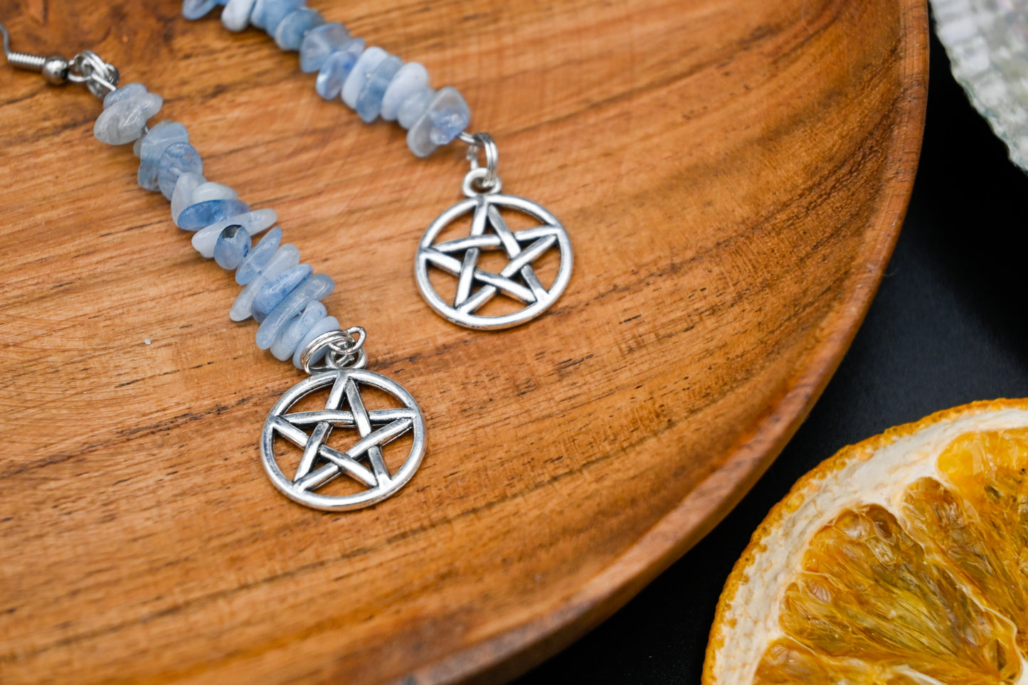 Crystal Pentacle Earrings