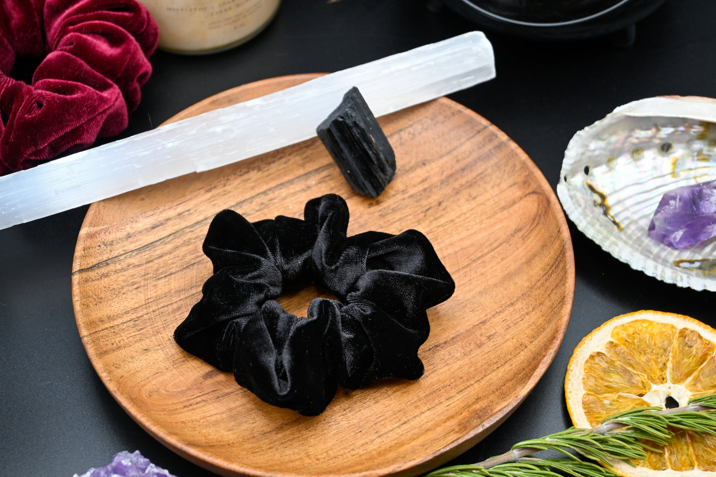 Black Velvet Scrunchie