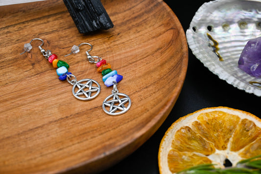 Chakra Crystal Earrings