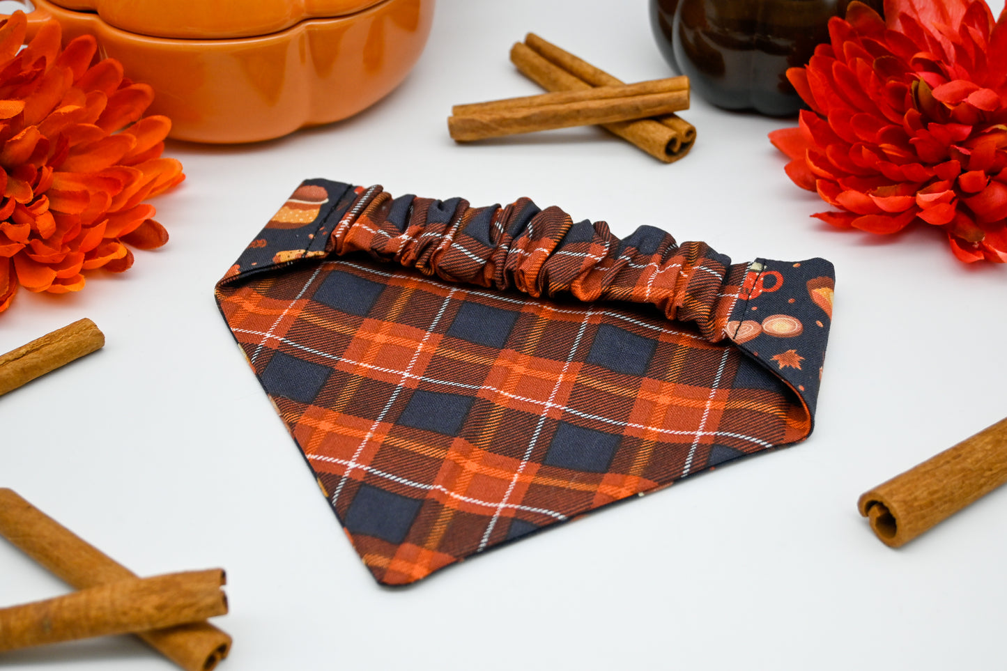 Reversible Pet Bandana - Pumpkin Spice Lovers