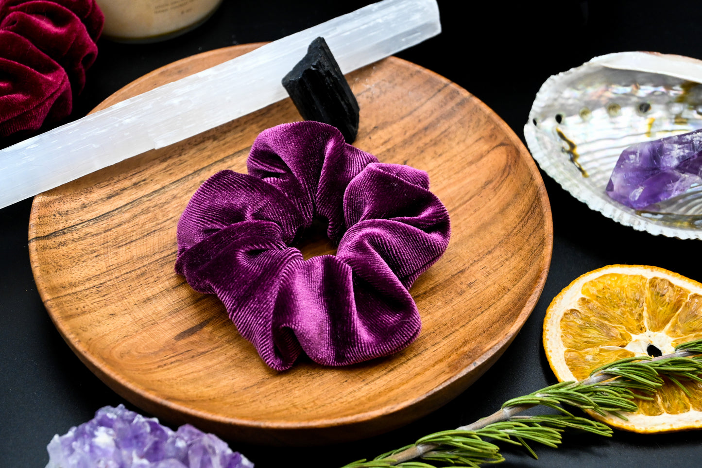 Amethyst Velvet Scrunchie