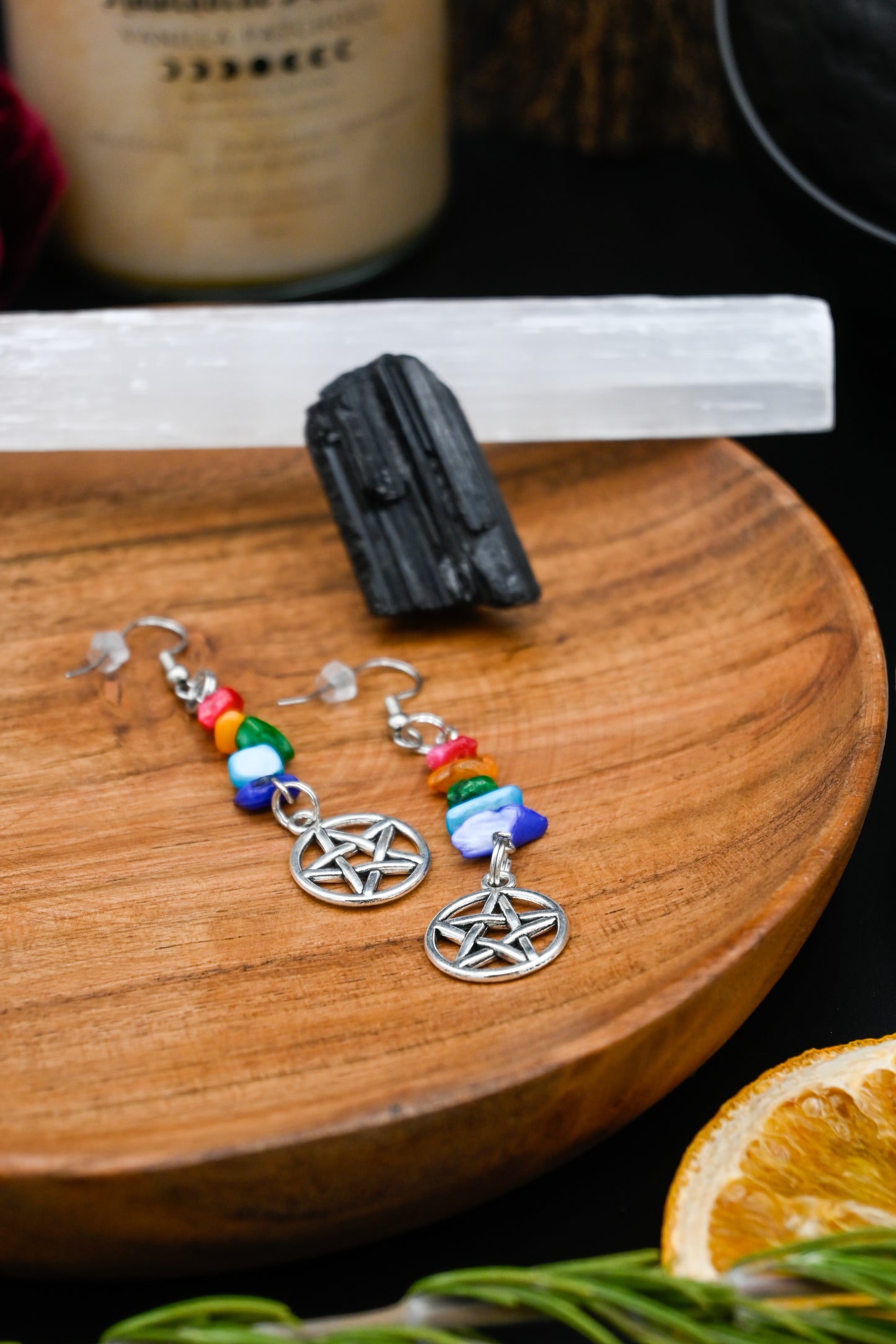 Chakra Crystal Earrings