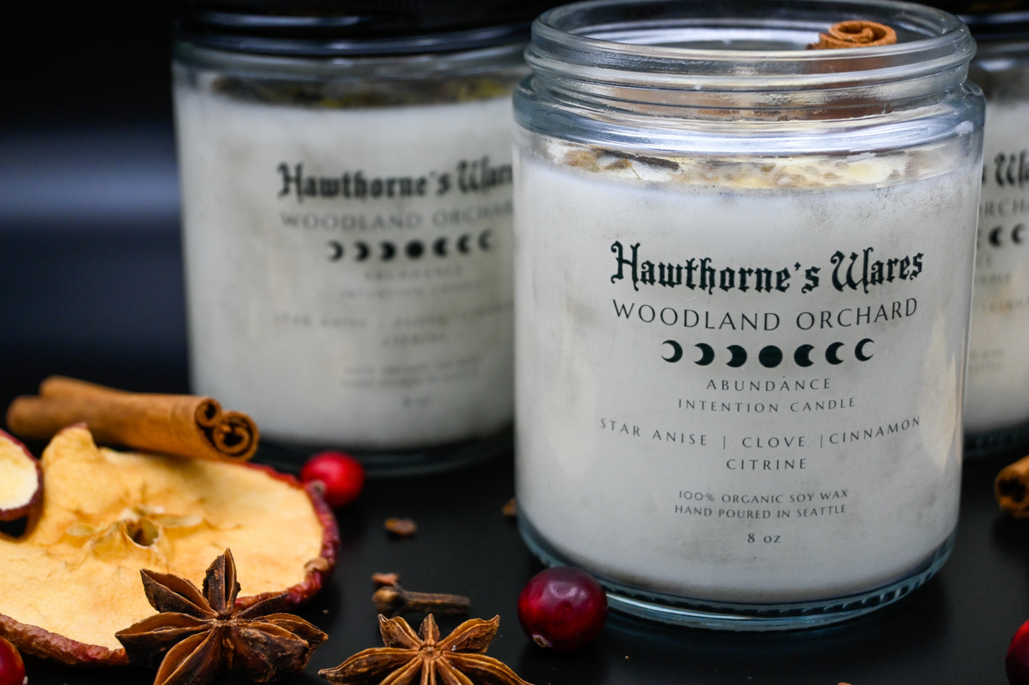 Abundance Intention Candle: Woodland Orchard