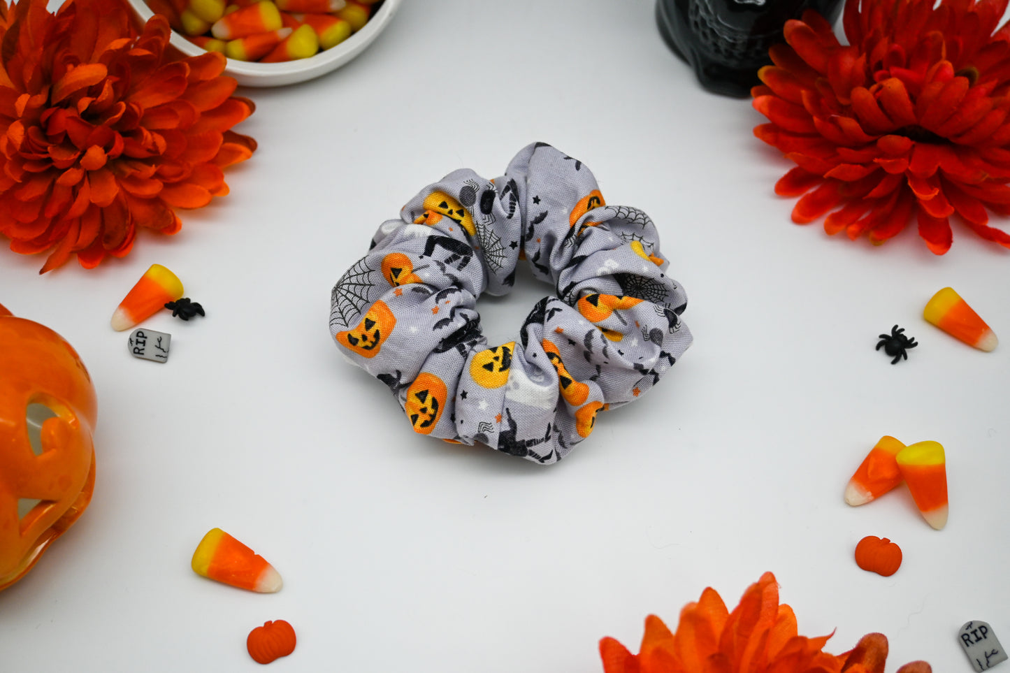 Classic Pastel Purple Halloween Scrunchie