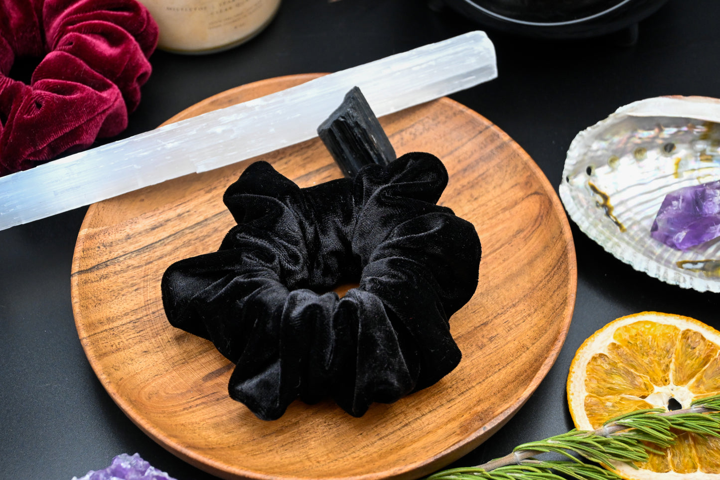 Black Velvet Scrunchie