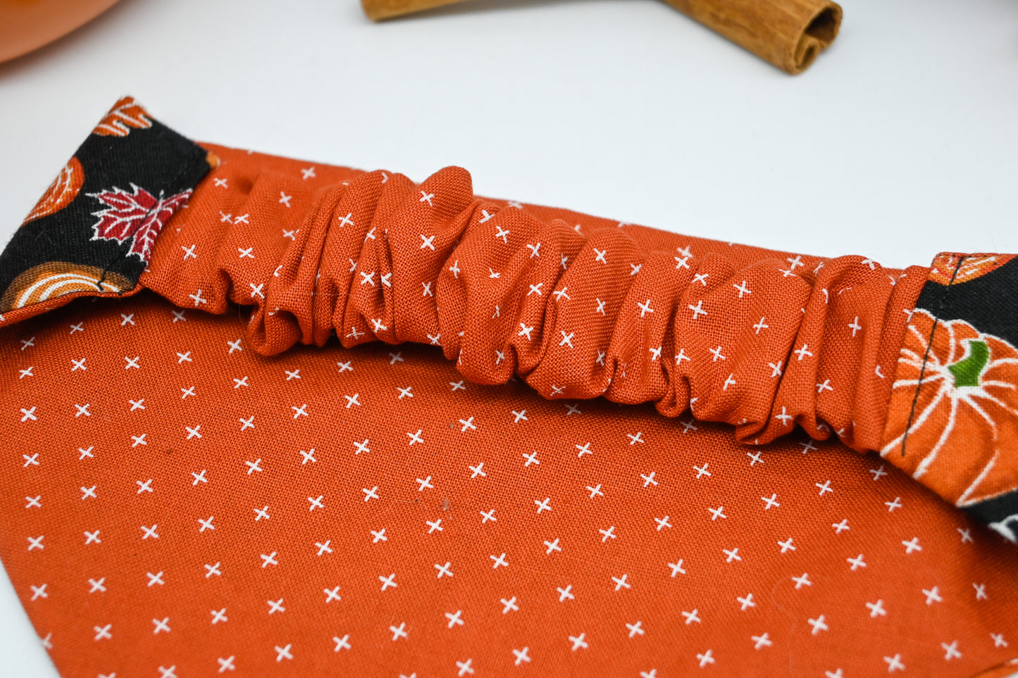 Reversible Pet Bandana - Pumpkins n Doughnuts