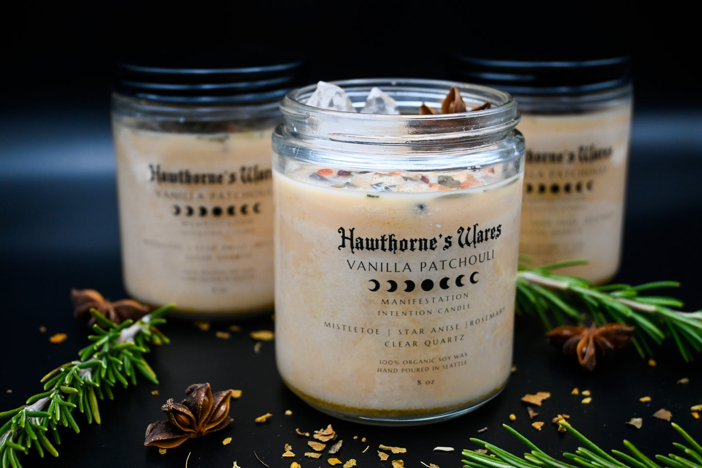 Manifestation Intention Candle: Vanilla Patchouli